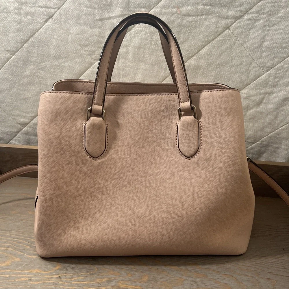 Kate Spade Laurel Way Leighann Pale Pink‎ Saffiano Leather Satchel